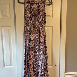Jessica Simpson Multicolor Floral Midi Dress